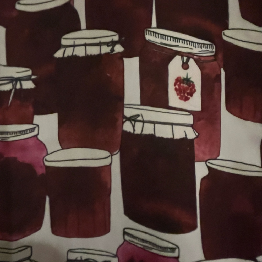 Modcloth Book of Deer Burgundy and White Jam Print Blouse - Picture 5 of 7